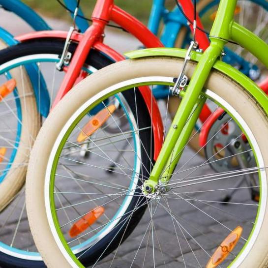 fietsend detail